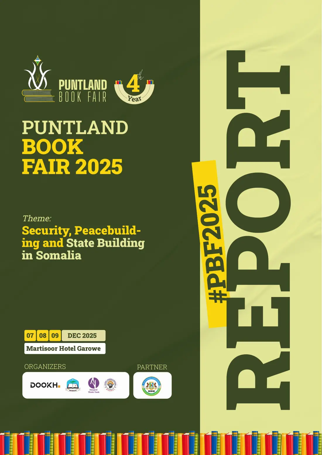Cover of the Puntland Book Fair 2025 Report